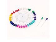 Unique Bargains 40pcs Multicolour Plastic Ball Head Straight Needles Garment DIY Pins