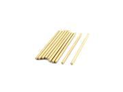 Unique Bargains 10Pcs Brass Transmission Round Linkage Rod 3mmx60mm for RC Helicopter