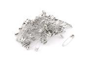 Unique Bargains Housewares Metal Sewing Knitted Skirt Craft Brooch Safety Pin 35x8mm 120 Pcs