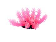 4.1 Height Aquarium Underwater Landscaping Silicone Artificial Coral Pink