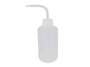 Unique Bargains 250mL Bent Tip Clear White Plastic Oil Chemical Liquid Container Squeeze Bottle