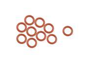 Unique Bargains 13mm x 2.5mm Silicone O Ring Oil Sealing Washers Grommets Dark Red 10 Pcs