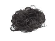 Women Wave Curly Ponytail Wig Bun Hair Piece Black