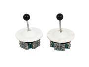 Unique Bargains Pair AC 380V 5A 8P4T 8 Pole 4 Throw Latching Actuator Joystick Switch