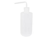 Unique Bargains Germicidal Solutions Holder Clear White Plastic Squeeze Bottle 500mL 16.7OZ