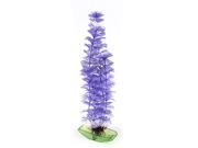 Unique Bargains 10 Height Purple Plastic Artificial Underwater Plants Ornament for Fish Tank