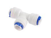 T Shaped Quick Adapter White for Water Dispenser
