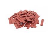 100pcs 7mm Dia 50mm Long Polyolefin 2 1 Heat Shrink Tubing Wire Wrap Sleeve Red