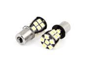 Unique Bargains 2x 1156 White 21 LEDs 5050 SMD Canbus Turn Tail Light Bulb for Car Truck