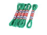Unique Bargains 5 x Pants Trousers Replacement Green Round Elastic String 4.1M 13.5Ft Length