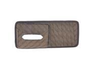 Detachable Brown Nylon Visor Tissue Case 7 DVD Case Bag for Vehicle Car