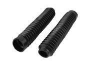 Unique Bargains Autobicycle Motorcycle Front Shock Absorber Boot Dust Rubber Cover Black 2 Pcs