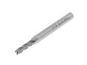 HSS Helical Groove 4 Flute 4mm Dia Tip 60mm Length Cutting End Mill HSS Helical Groove 4 Flute 4mm Dia Tip 60mm Length Cutting End Mill