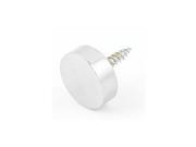 Decoration Wardrobes 19mm Dia Round Cap Screw Mirror Nails Silver Tone Decoration Wardrobes 19mm Dia Round Cap Screw Mirror Nails Silver Tone