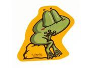 Adhesive Back 10.5cm Length Green Frog Shape Decal for Car
