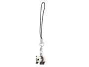 White Black Crawling Panda Pendant Hanging Strap for Cell Phone Backpack