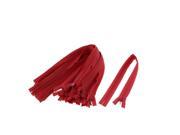 Unique Bargains Dress Pants Closed End Nylon Zippers Tailor Sewing Craft Tool Red 40cm 20 Pcs