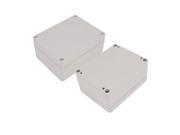 Waterproof Cord Connect Electric Project Case Junction Box 114 x 88 x 54mm 2Pcs