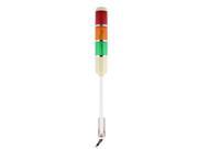 DC 24V 3 x 5W Red Green Yellow Flash Lamp Industrial Signal Tower Light