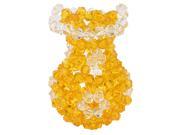7.1 Art Craft Acrylic Beads Faux Crystal Vase House Ornament Orange Clear