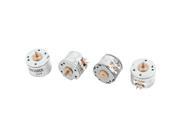 Unique Bargains 4Pcs 2 Phase 4 Wire 1.5mm Shaft Dia 15mm Stepping Motor 1000RPM