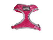 Comfort Control Dog Harness Adjustable Soft Mesh Reflective Puppy Harness Walk Collar Fuchsia XL for Extra Large Dog