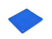 Unique Bargains Silicone Honeycomb Pattern Hot Pot Pad Holder Coaster Table Placemat Mat Blue