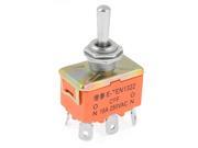 Van Car Auto On Off On 6 Pin Toggle Switch AC 250V 15A
