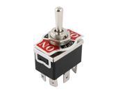 Car Auto Van On Off On 6 Pin Momentary Toggle Switch AC 250V 10A 125V 15A Black
