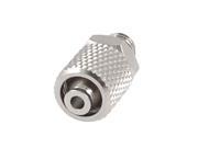 Unique Bargains Chrome Plated Brass Quick Coupler Connector 4mmx6mm Tube 5mm Thread