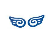 Pair Angel Wings Shape Vehicle Car Logo Decoration Sticker Blue