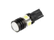 Unique Bargains T10 5 5050 SMD LED Lens Car Guage Corner Backup Light Bulbs Lamps White Internal