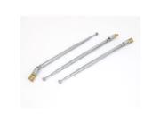 3pcs 320mm 5 Sections Telescopic Antenna Mast 360 Degree for RC TV Controller
