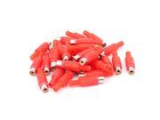 30PCS Red RCA Female Jack Audio Video Adapter Converter Connector