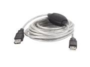 Unique Bargains 5 Meter Premium USB 2.0 Type A Male to Female F M Extension Shielded Cable Black