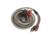 Unique Bargains 2RCA 2RCA Audio Cable Cord for Car Amplifier System Home Theater Gray 4.5Meter