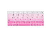 Laptop Silicone Dustproof Keyboard Protective Film Skin Cover Pink Gradient 13