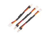 Unique Bargains 3Pcs 3P Male to Female Reduction PC Computer CPU Fan Speed Resistor Cable Wire