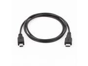 USB Type C to 2.0 Mini 5P Male Adapter Connector Cable Cord 1.0M Black