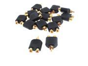 15pcs RCA Male Stereo Jack to Dual Female Video Audio Y Splitter Adapter Coupler