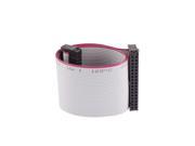 2.54mm Pitch 34 Pin Extension IDC Flat Ribbon Cable Wire 30cm Long 2 Pcs