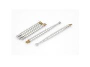 5pcs 155mm Long 5 Sections Telescopic Antenna Remote Aerial for AM FM Radio TV