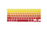 Macbook Silicone American Washable Keyboard Protective Film Yellow Gradient 13