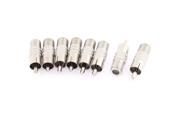 F Type Female to RCA Male Connector Audio Adapter Coupler 8pcs