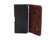 Magnetic Flip Faux Leather Pouch Black Protective Film for iPhone 6 4.7