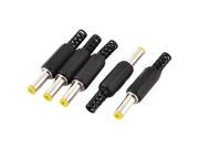 5pcs Plastic DC Male Plug Power Supply Cable Wire Connector Adapter 5.5x2.1mm