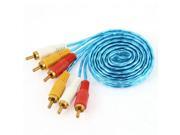 1.5M 5FT 3 RCA Male to 3 RCA Male Video Audio A V AV Cable DVD Extention Cord