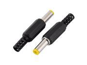2pcs Plastic DC Male Plug Power Supply Cable Jack Connector Adapter 5.5x2.1mm