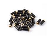 30pcs 3.5mm Plastic Female Socket Earphone Stereo Jack Adapter Coupler Connector