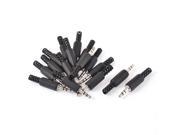 16pcs Plastic Cover 3.5mm Male Stereo Jack Plug Audio Earphone Adapter Connector